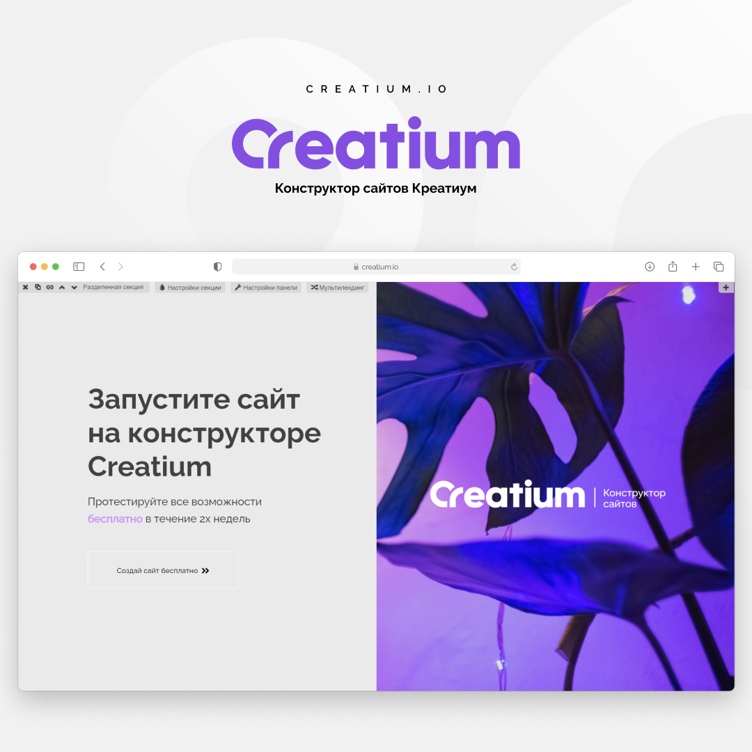 Creatium - конструктор сайтов для пользователей любого уровня, фото-2